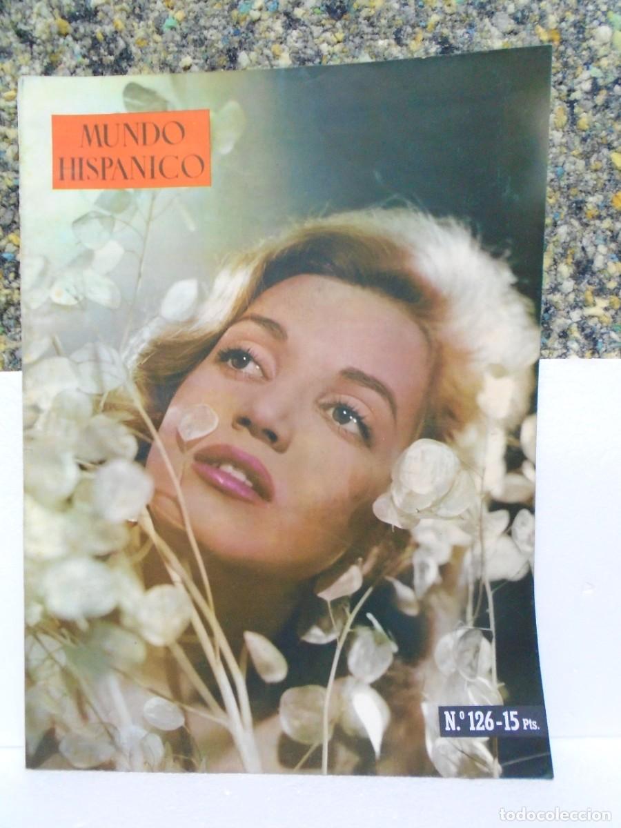 Coleccionismo de Revistas y Peri&oacute;dicos: REVISTA MUNDO HISPANICO.N&ordm; 126 DE 1958.CASTILLO DE PE&Ntilde;ISCOLA,GAUDI EN NUEVA YORK,LA HABANA.