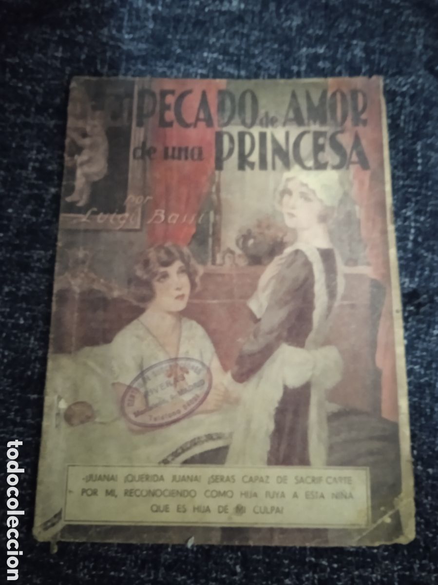 Coleccionismo de revistas y peri&oacute;dicos: EL PECADO DE AMOR DE UNA PRINCESA / LUIGI BASSI N&ordm; 1 - EDIT.VECCHI A&Ntilde;O 1934