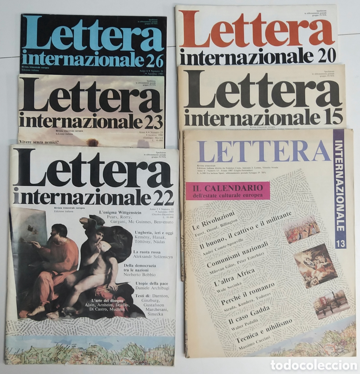 Coleccionismo de revistas y peri&oacute;dicos: LETTERA INTERNAZIONALE. 6 M&Uacute;MEROS
