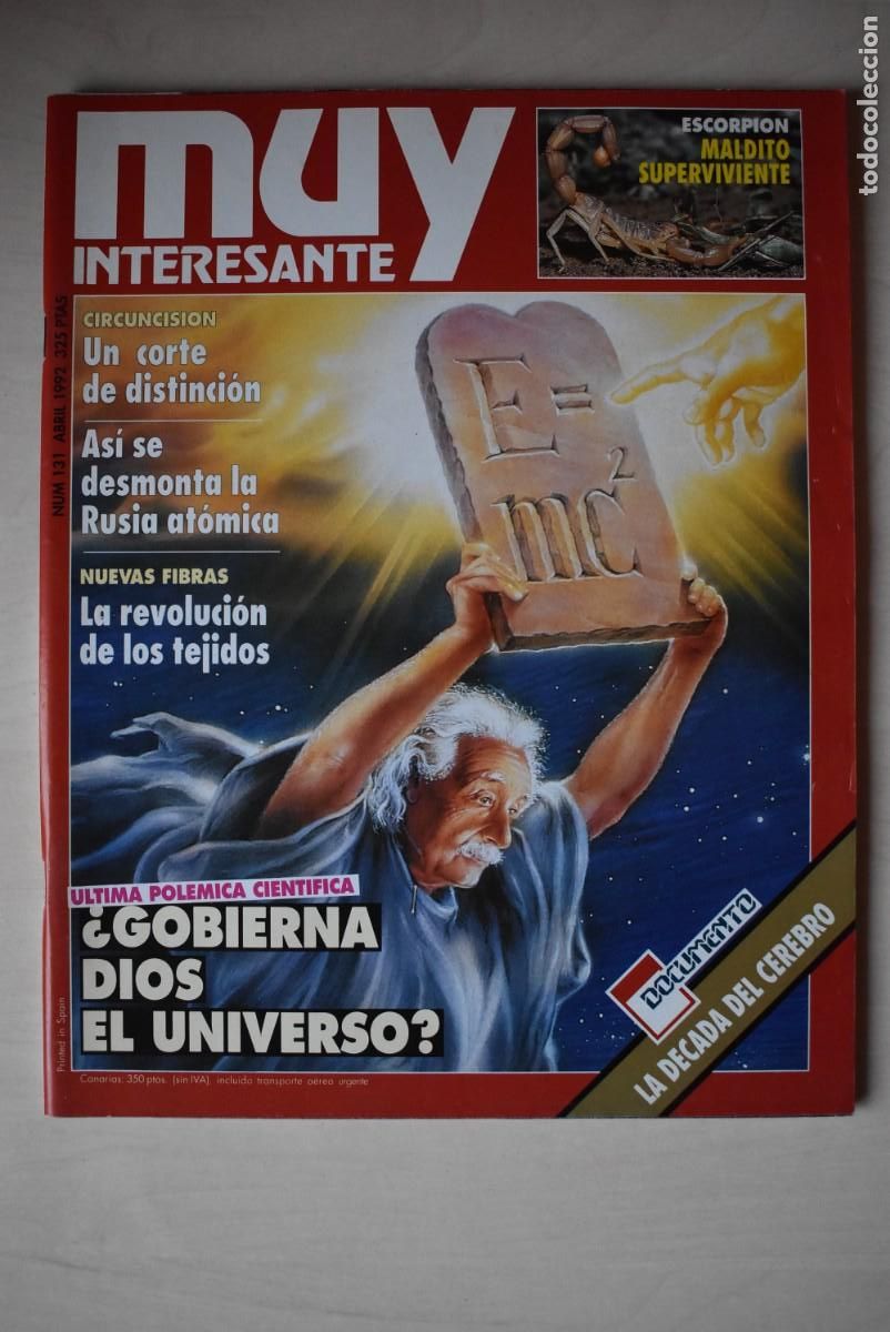 Colecionismo de Revistas e Jornais: Revista Muy Interesante. N &ordm;. 131. &iquest;Gobierna Dios el universo?