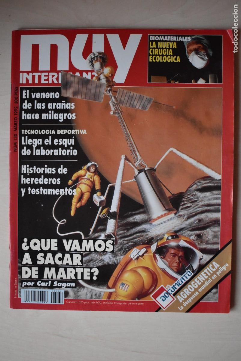Colecionismo de Revistas e Jornais: Revista Muy Interesante. N &ordm;. 130. &iquest;Qu&eacute; vamos a sacar de marte?