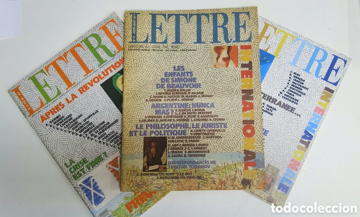 Coleccionismo de revistas y peri&oacute;dicos: LETTRE INTERNATIONAL. (Francia) 3 N&uacute;meros.