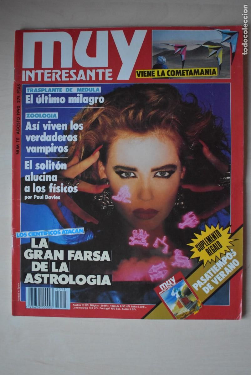 Colecionismo de Revistas e Jornais: Revista Muy Interesante. N &ordm;. 111. La gran farsa de la astrolog&iacute;a