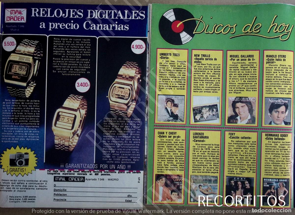 Collectionnisme de Revues et Journaux: hermanas goggy lorenzo santamaria miguel gallardo umberto tozzi chan y chevy foxy new trolls otero