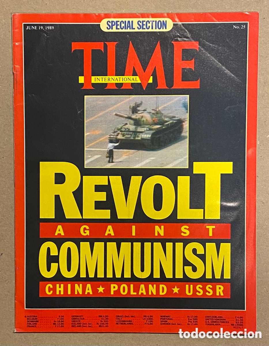Collection Magazines and Newspapers: TIME INTERNATIONAL N&deg; 37 (1989). REVOLT AGAINST COMMUNISM (CHINA - POLAND - USSR).