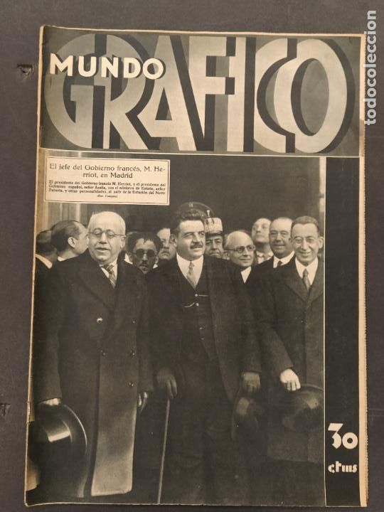 Coleccionismo de Revistas y Peri&oacute;dicos: MUNDO GRAFICO -N&ordm; 1099-A&Ntilde;O 1932-ANDALUCIA-REPUBLICA-GUARDIA CIVL ASESINADO-FUTBOL- REVISTA ANTIGUA