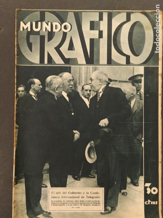 Collection Magazines and Newspapers: MUNDO GRAFICO -N&ordm; 1088-A&Ntilde;O 1932-REGATAS BILBAO-CONCENTRACION NACIONALISTA VASCA-REVISTA ANTIGUA