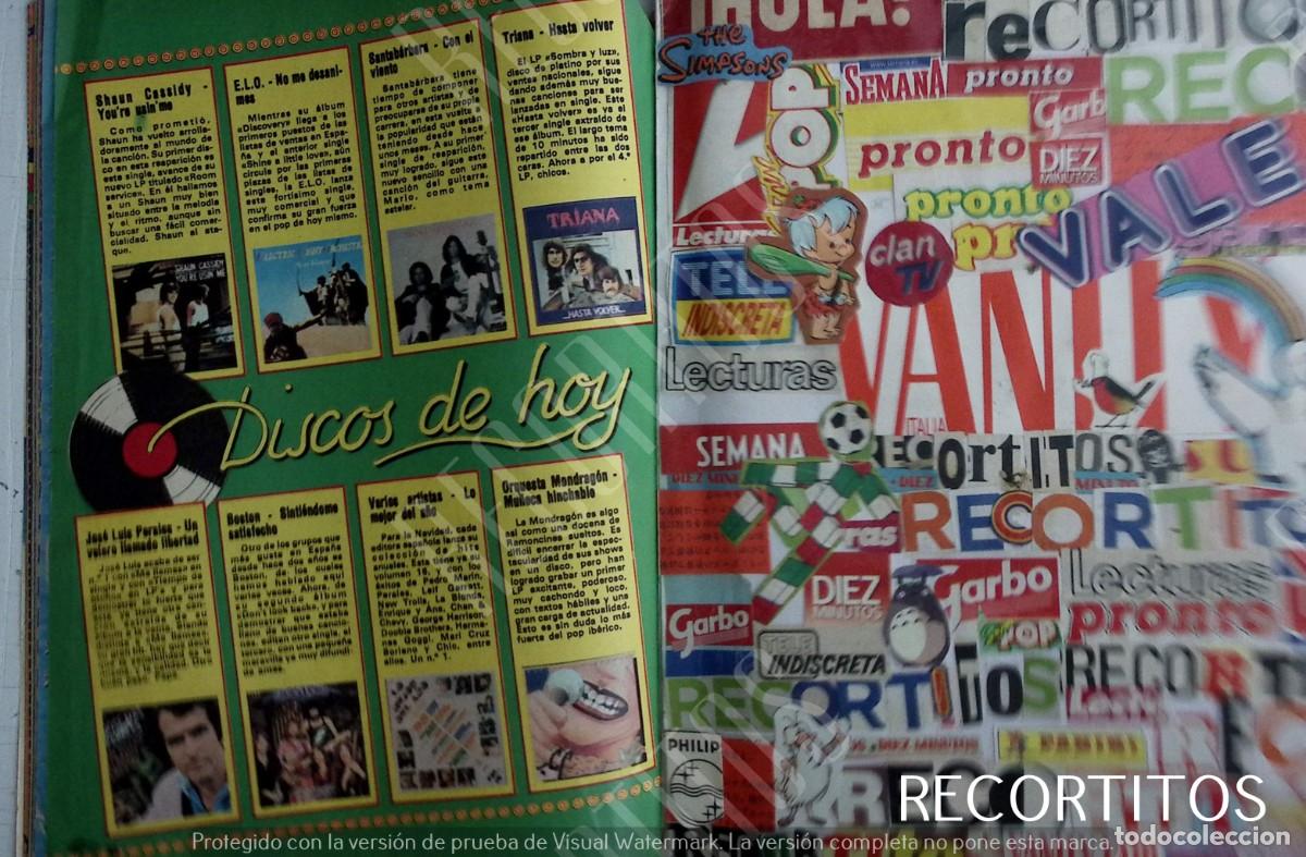 Coleccionismo de Revistas y Peri&oacute;dicos: TRIANA JESUS DE LA ROSA santabarbara elo shaun cassidy jose luis perales boston orquesta mondragon