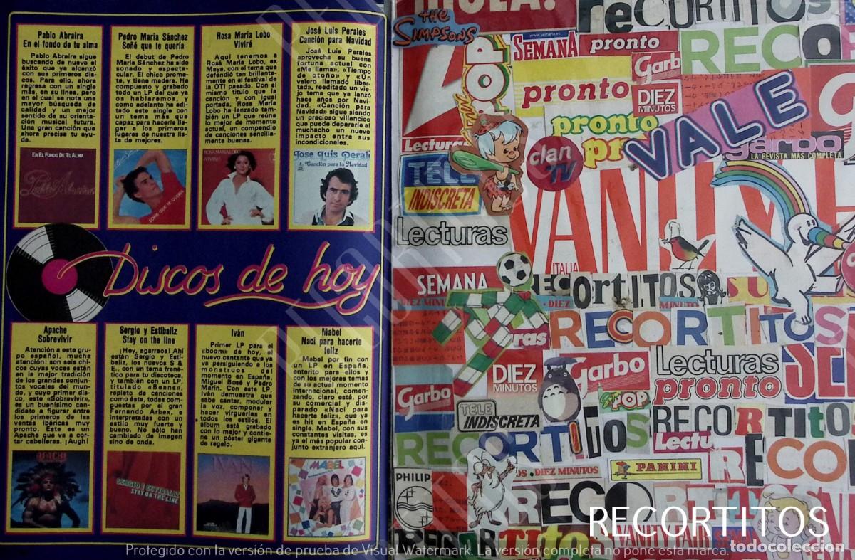 Coleccionismo de Revistas y Peri&oacute;dicos: mabel apache sergio y estibaliz ivan pedro mari sanchez jose luis perales rosa maria lobo pablo abr