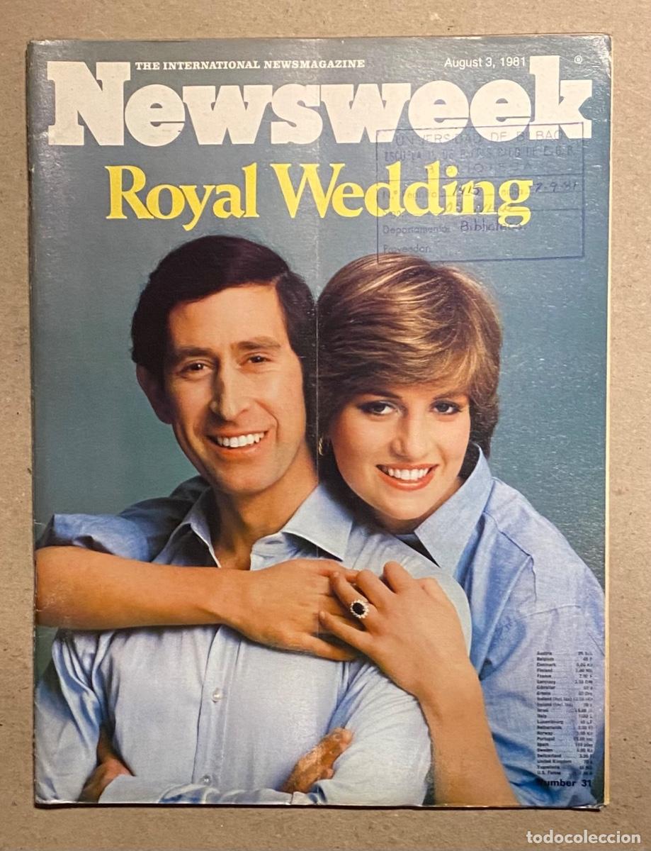 Collectionnisme de Revues et Journaux: NEWSWEEK (AUGUST 3, 1981). ROYAL WEDDING CHARKES DIANA,.. VER SUMARIO EN FOTOGRAF&Iacute;AS.