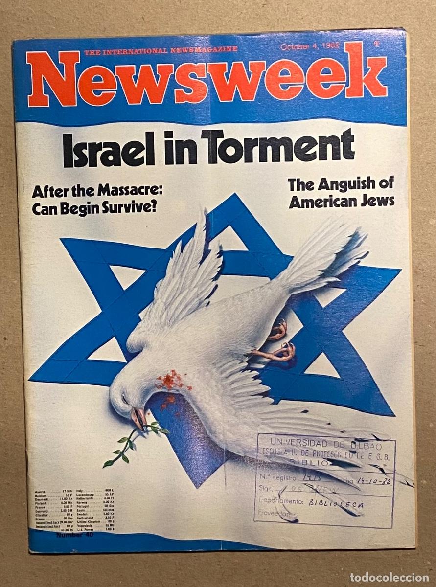 Collezionismo di Riviste e Giornali: NEWSWEEK (OCTOBER 4, 1982). ISRAEL IN TORMENT,&hellip; VER SUMARIO EN FOTOGRAF&Iacute;AS.