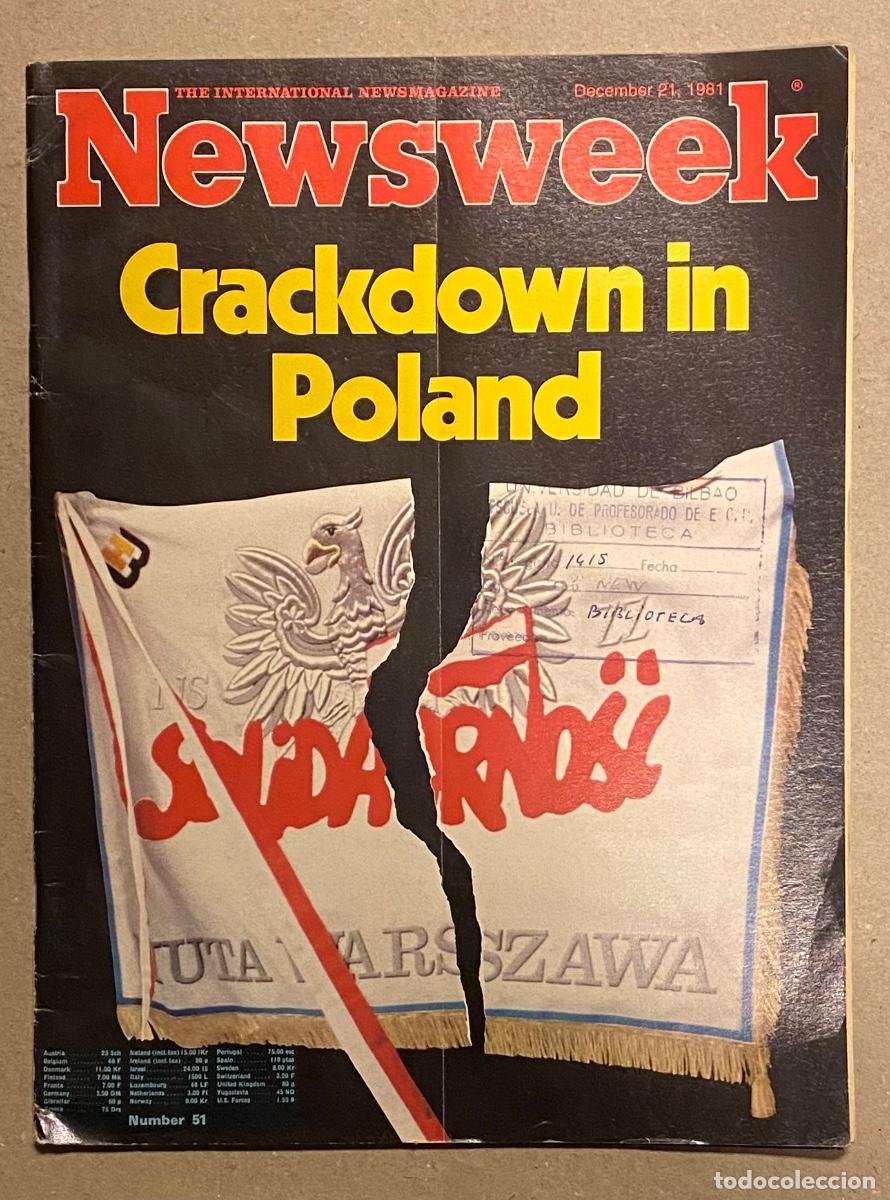 Coleccionismo de revistas y peri&oacute;dicos: NEWSWEEK (DECEMBER 21, 1981). CRACKDOWN IN POLAND,&hellip; VER SUMARIO EN FOTOGRAF&Iacute;AS.