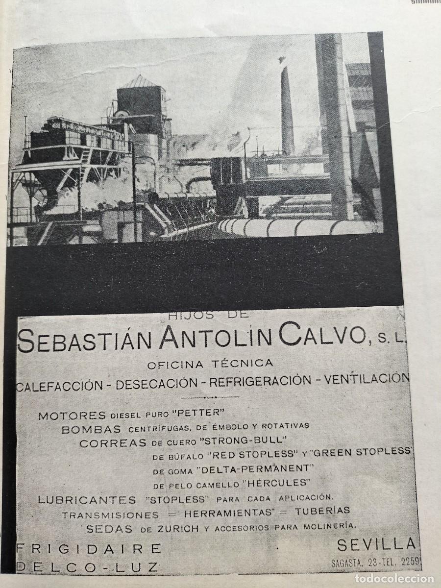 Collection Magazines and Newspapers: HIJOS SEBASTIAN ANTOLIN CALVO SEVILLA FRIGIDAIRE DELCO - LUZ CALEFACCION HOJA REVISTA 1938