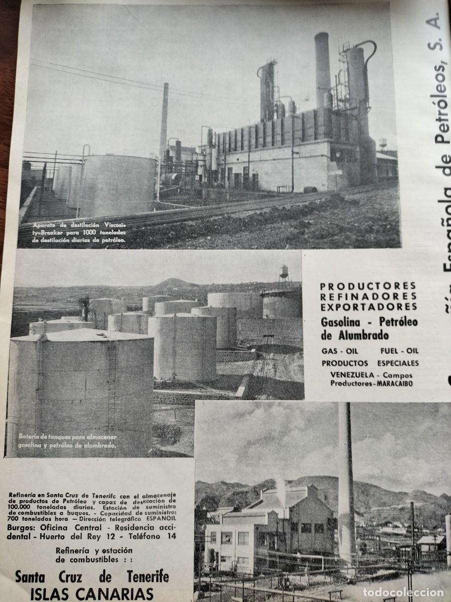 Collection Magazines and Newspapers: COMPA&Ntilde;IA ESPA&Ntilde;OLA DE PETROLEOS S.A. SANTA CRUZ TENERIFE CANARIAS GASOLINA HOJA A&Ntilde;O 1938