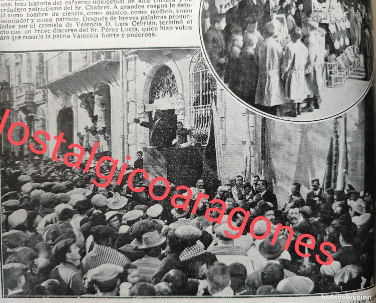 Collectionnisme de Revues et Journaux: Valencia Reyes Casa Misericordi Sagunto lapida cronista Chabret foto revista principio siglo XX 191Q