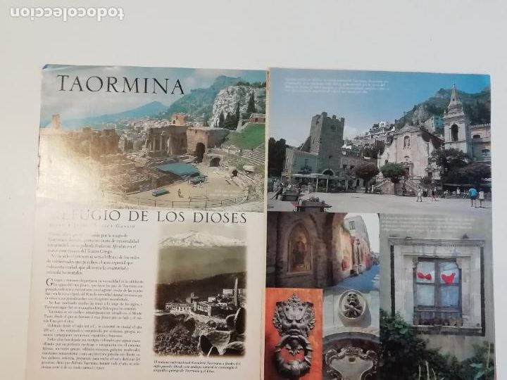 Coleccionismo de Revistas y Peri&oacute;dicos: Recorte Taormina Sicilia La azotea fant&aacute;stica Catedral Mallorca Gaud&iacute; Daroca Zaragoza Offarm 1999
