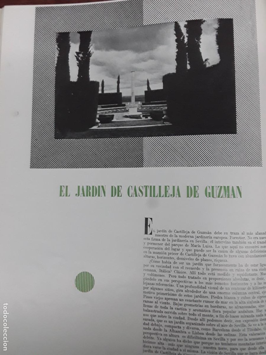 Collection Magazines and Newspapers: EL JARDIN DE CASTILLEJA DE GUZMAN 2 HOJAS REVISTA A&Ntilde;O 1938