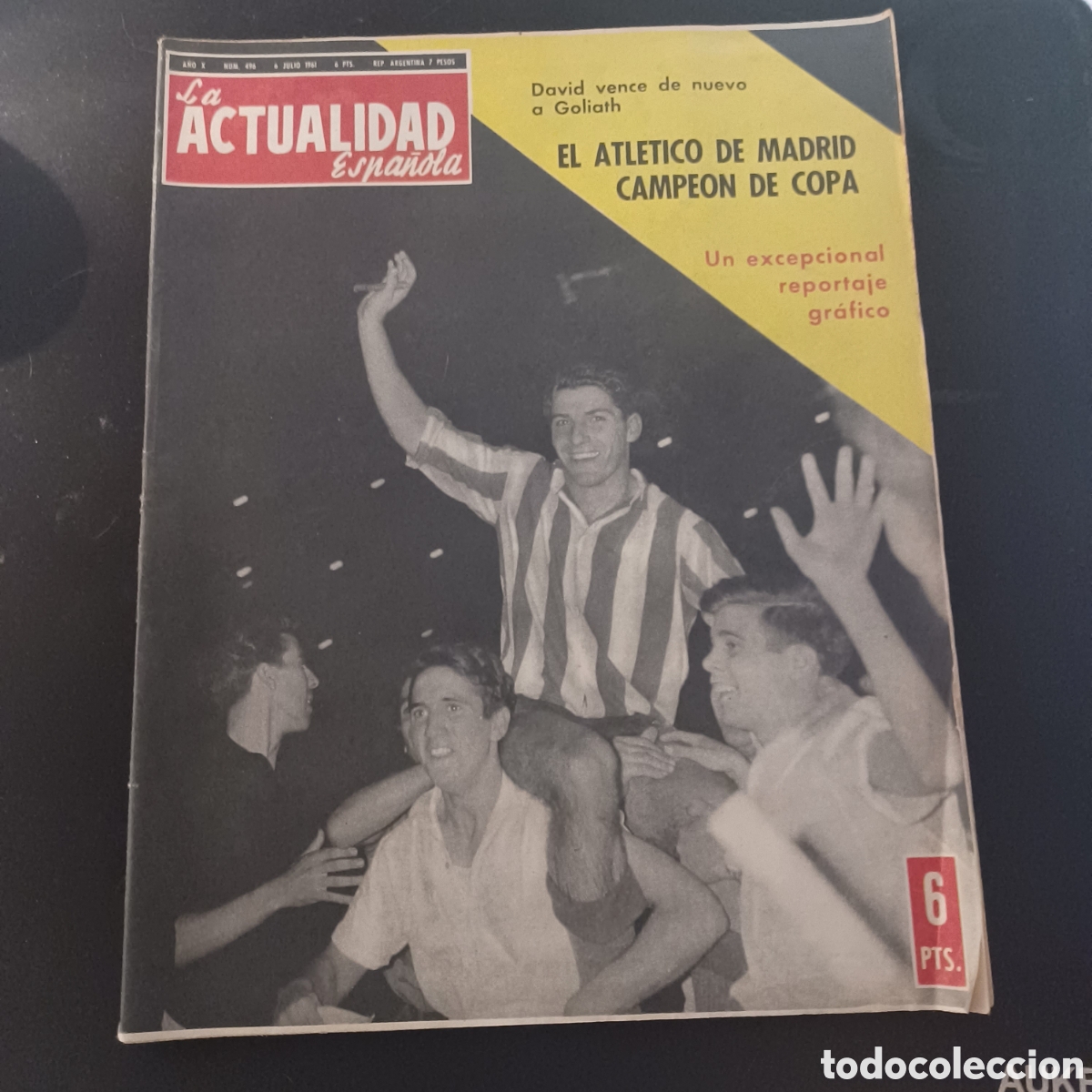 Coleccionismo de Revistas y Peri&oacute;dicos: REVISTA LA ACTUALIDAD ESPA&Ntilde;OLA-ESPECIAL REAL MADRID_ ATLETICO DE MADRID CAMPEON DE COPA- 1961-