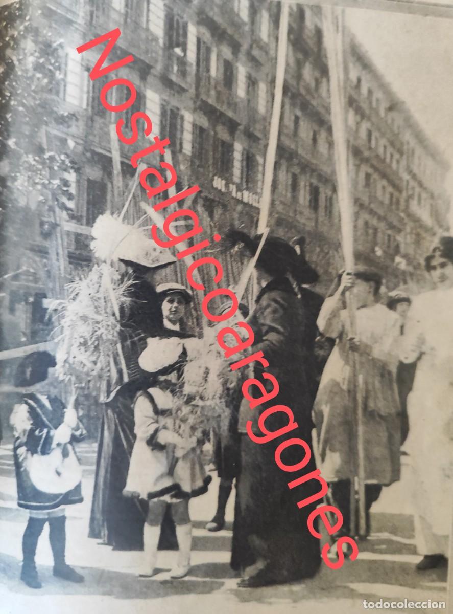 Collezionismo di Riviste e Giornali: Barcelona Rambla Catalunya mercado palmas foto revista principio siglo XX 191Q