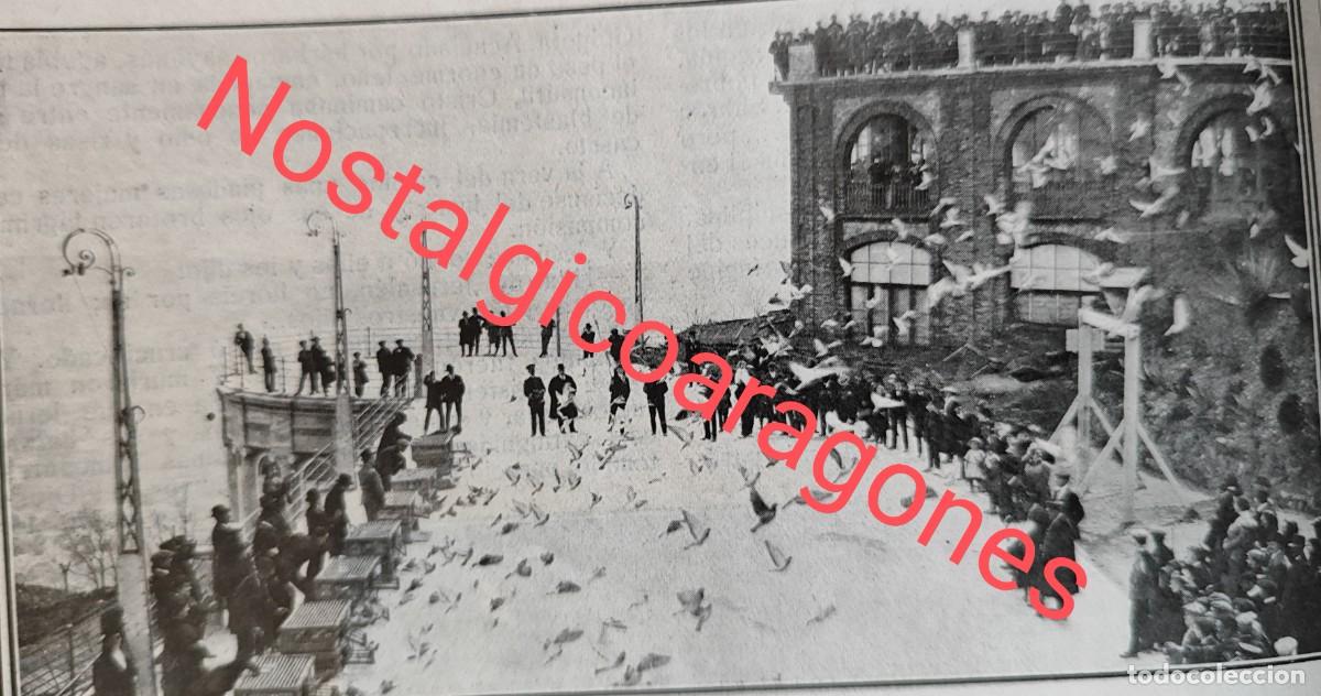 Collezionismo di Riviste e Giornali: Barcelona Tibidabo suelta palomas Sociedad Colombofila foto revista principio siglo XX 191Q