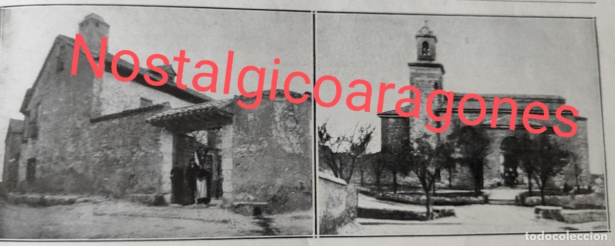 Coleccionismo de revistas y peri&oacute;dicos: Esquivias Toledo casa donde vivio Cervantes e iglesia foto revista principio siglo XX 191Q