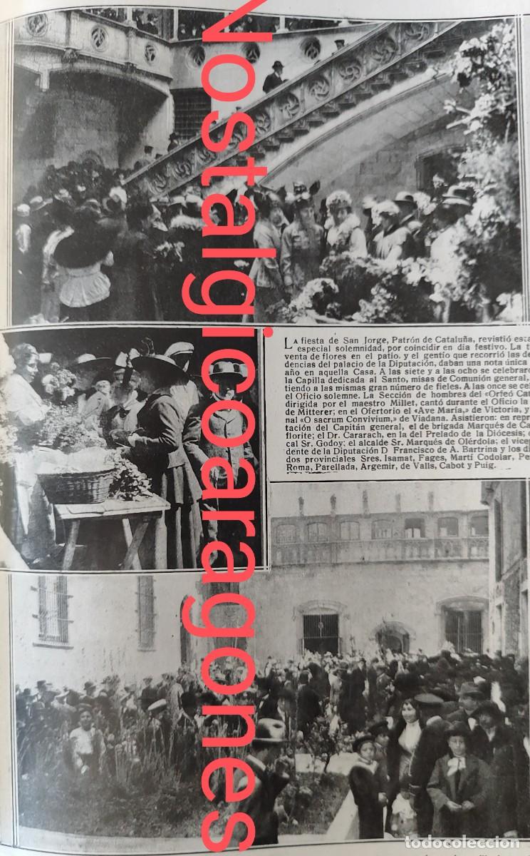Collezionismo di Riviste e Giornali: Barcelona fiesta San Jorge palacio Diputaci&oacute;n foto revista principio siglo XX 191Q