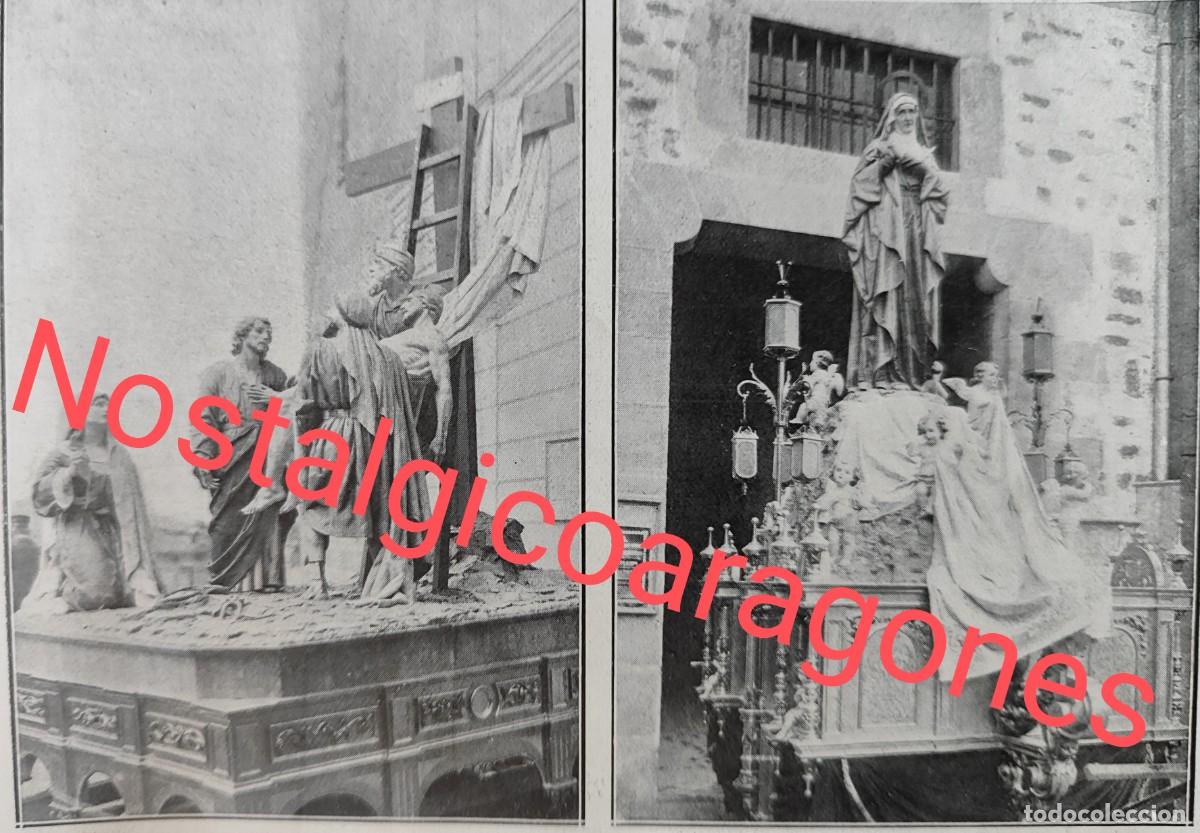 Collectionnisme de Revues et Journaux: Vitoria nuevos pasos semana santa V Dolores descendimiento foto revista principio siglo XX 191Q