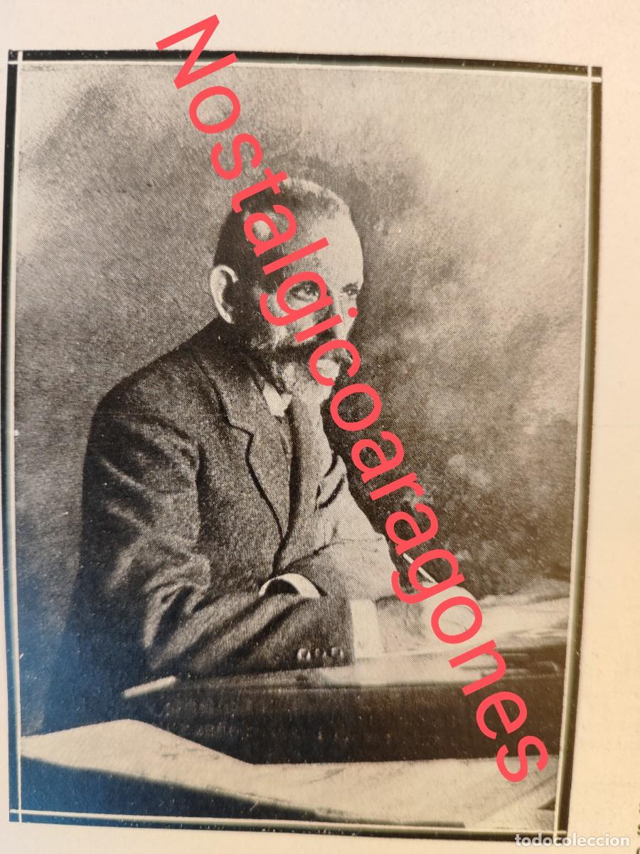 Sammeln von Zeitschriften und Zeitungen: D Paciano Ross y Bosch fallece foto revista principio siglo XX 191Q