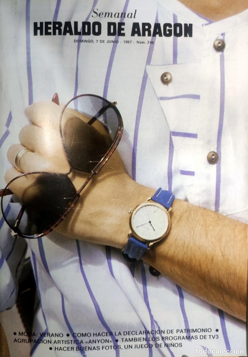 Coleccionismo de Revistas y Peri&oacute;dicos: REVISTA HERALDO ARAGON SEMANAL 246 JUNIO 1987 KAVIER KRAHE JOAQUIN SABINA PUBLICIDAD PSOE