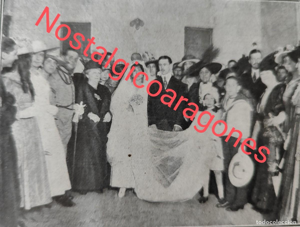 Coleccionismo de revistas y peri&oacute;dicos: Madrid boda Mercedes Martorell y Tellez, Gabriel Squella foto revista principio siglo XX 191Q