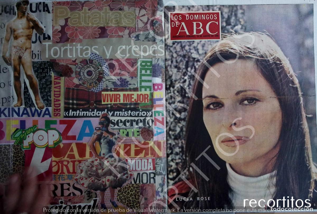 Coleccionismo de Revistas y Peri&oacute;dicos: REVISTA LOS DOMINGOS DE ABC LUCIA BOSE MIGUEL