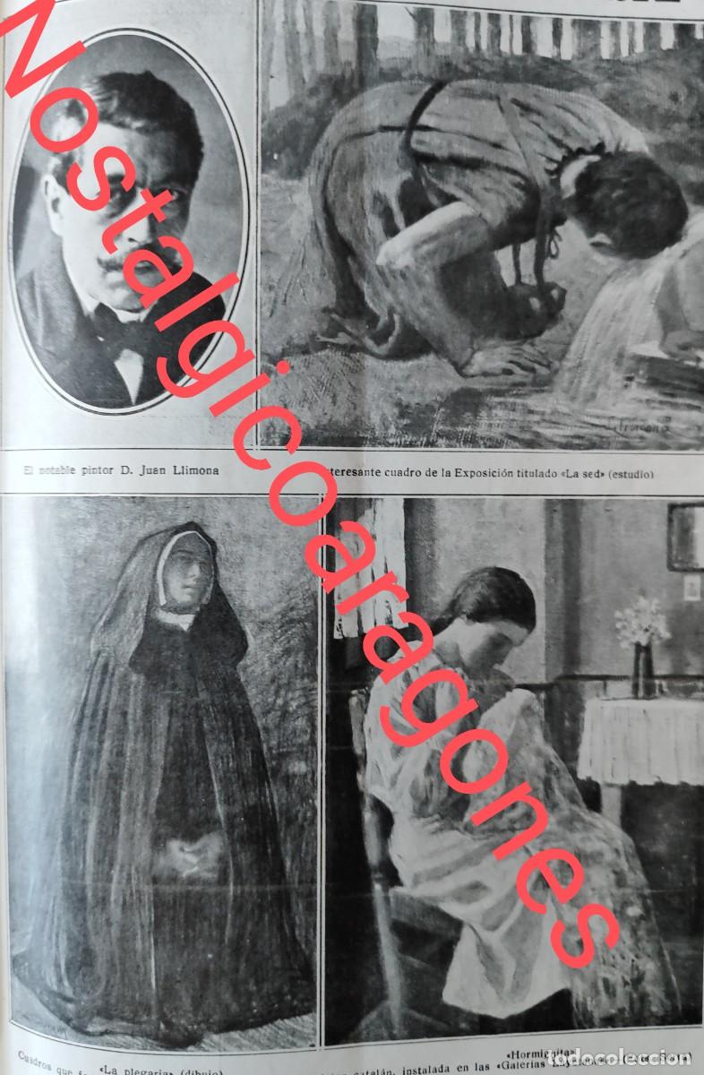 Sammeln von Zeitschriften und Zeitungen: Barcelona Exposici&oacute;n Juan Llimona Galerias Layetanas foto revista principio siglo XX 191Q