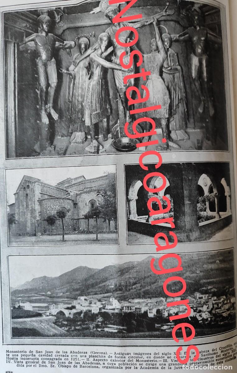 Collezionismo di Riviste e Giornali: San Juan Abadesas Monasterio vistas foto revista principio siglo XX 191Q