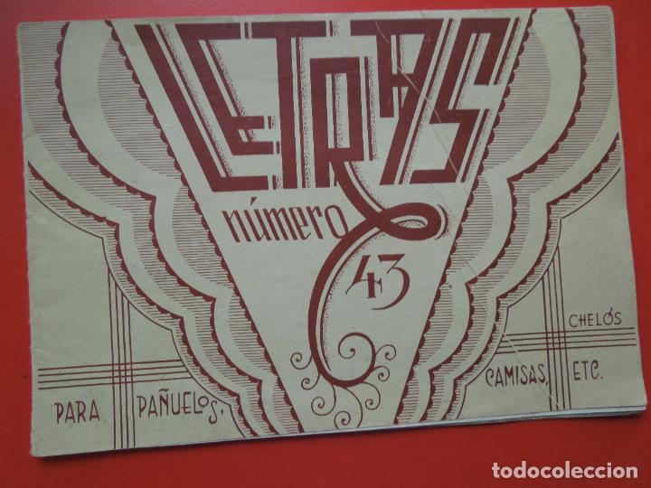 Coleccionismo de Revistas y Peri&oacute;dicos: LETRAS REVISTA PARA BORDAR N&ordm; 43 PA&Ntilde;UELOS - CAMISAS ETC -EDICIONES MOLINO LETRAS 1962