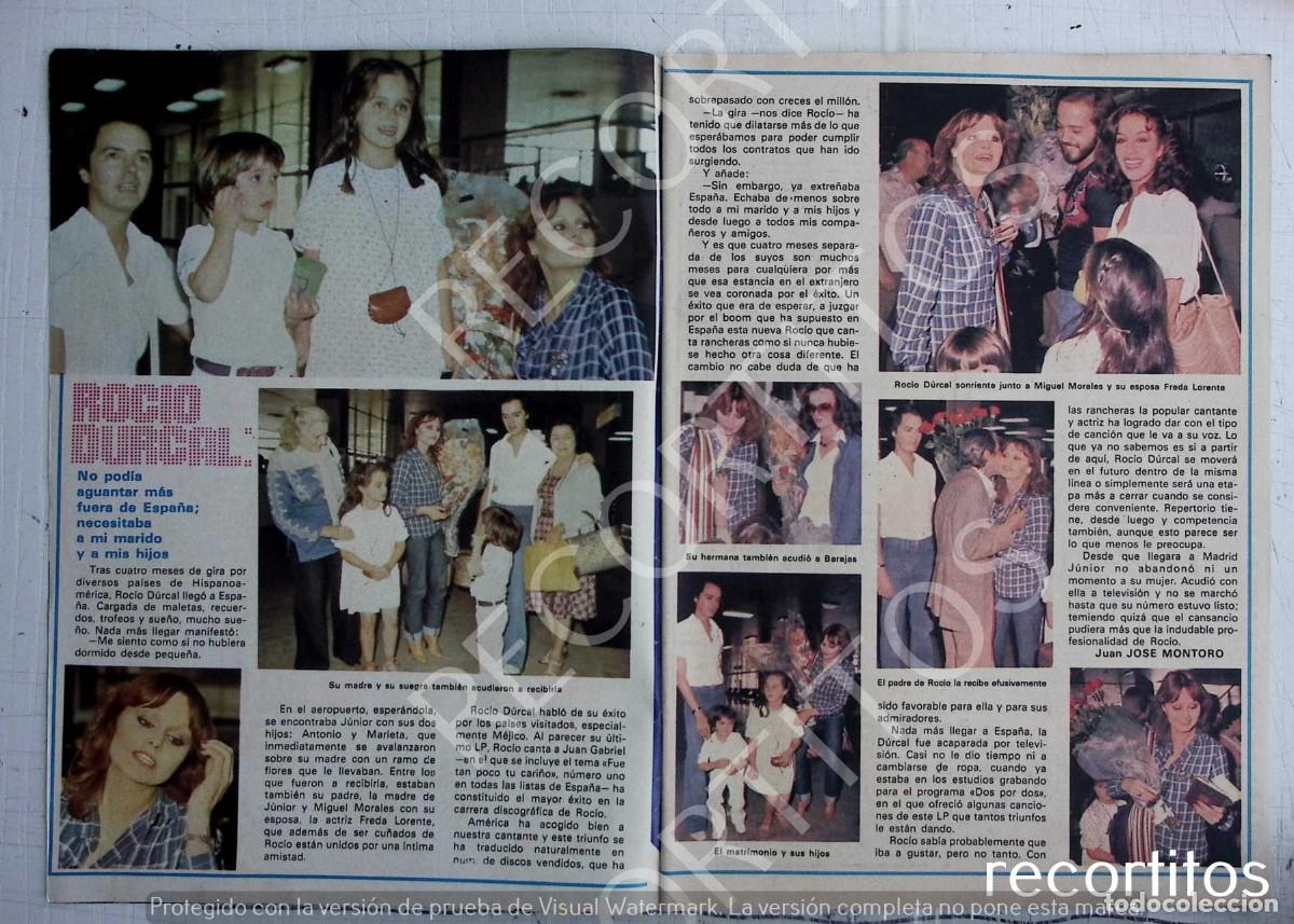 Coleccionismo de Revistas y Peri&oacute;dicos: ROCIO DURCAL ANTONIO MORALES JUNIOR FEDRA LORENTE LA BOMBI