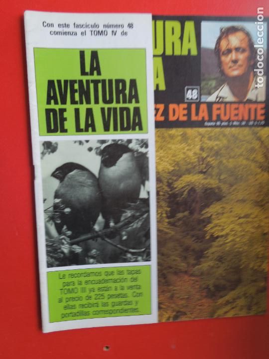 Coleccionismo de Revistas y Peri&oacute;dicos: LA AVENTURA DE LA VIDA - FELIX RODRIGUEZ DE LA FUENTE N&ordm; 48
