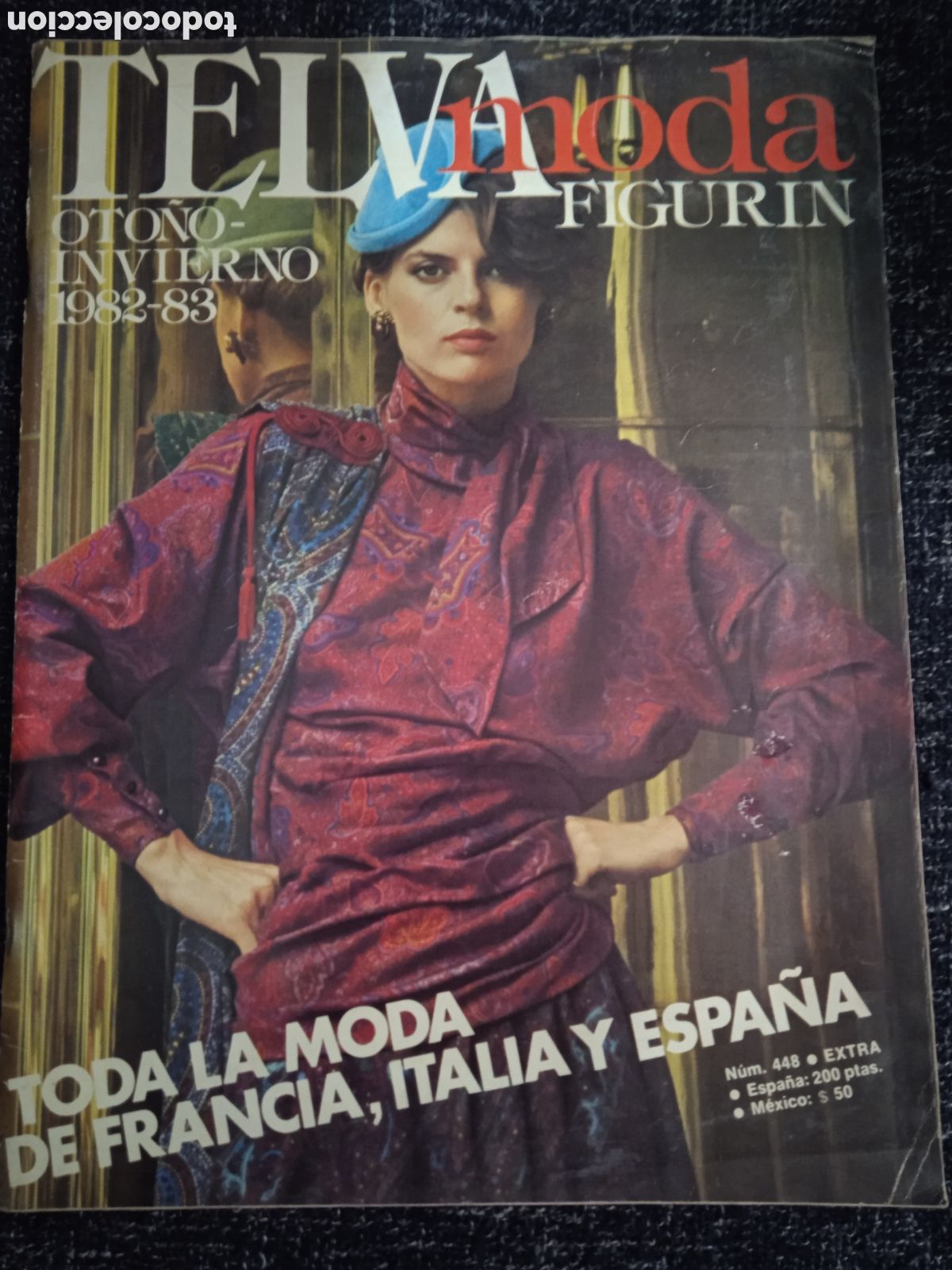 Coleccionismo de Revistas y Peri&oacute;dicos: TELVA FIGUR&Iacute;N N&ordm; 448 OTO&Ntilde;O INVIERNO 1982-83 -TODA LA MODA DE FRANCIA, ITALIA, ESPA&Ntilde;A
