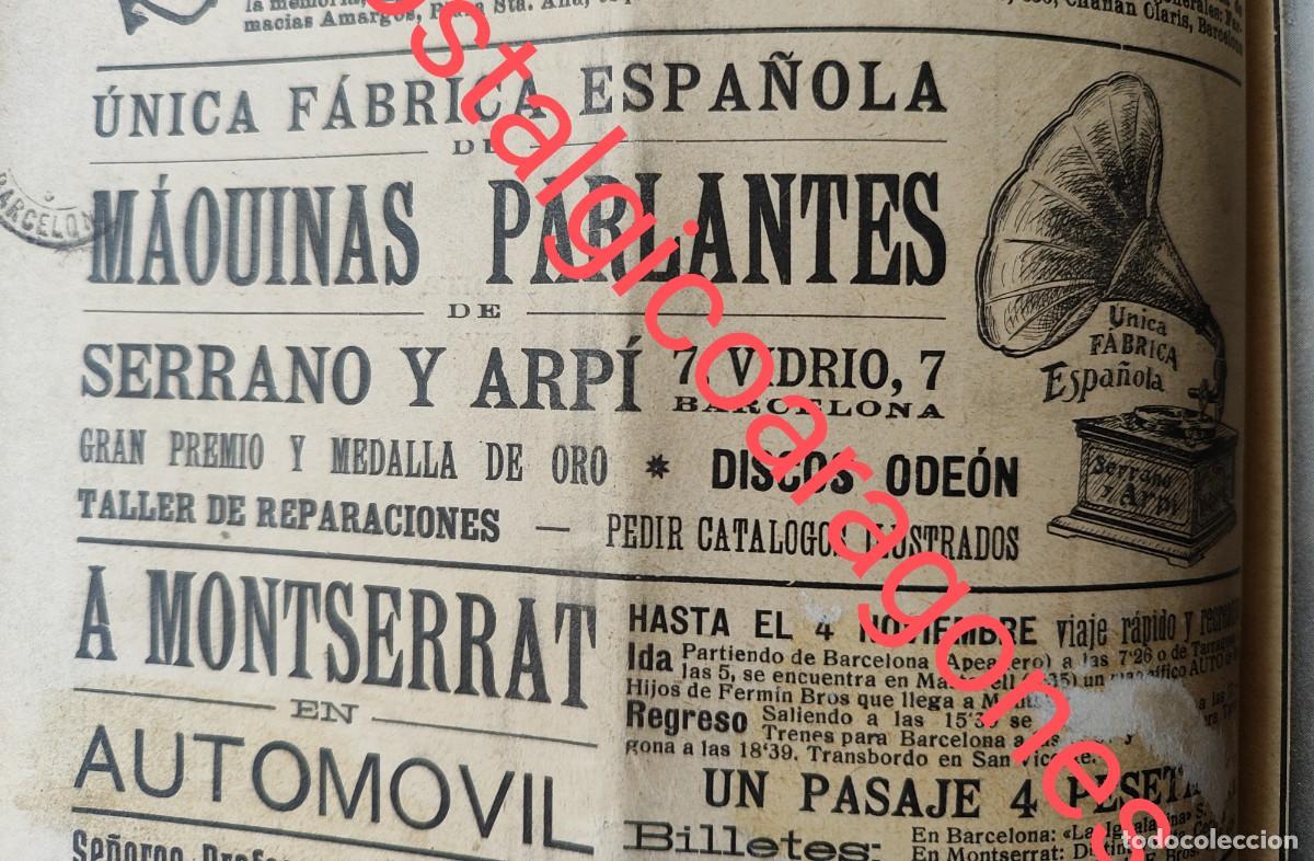 Collection Magazines and Newspapers: Publicidad unica f&aacute;brica Maquinas Parlantes Gramofono Bcn Arpi hoja revista principi siglo XX 191Q