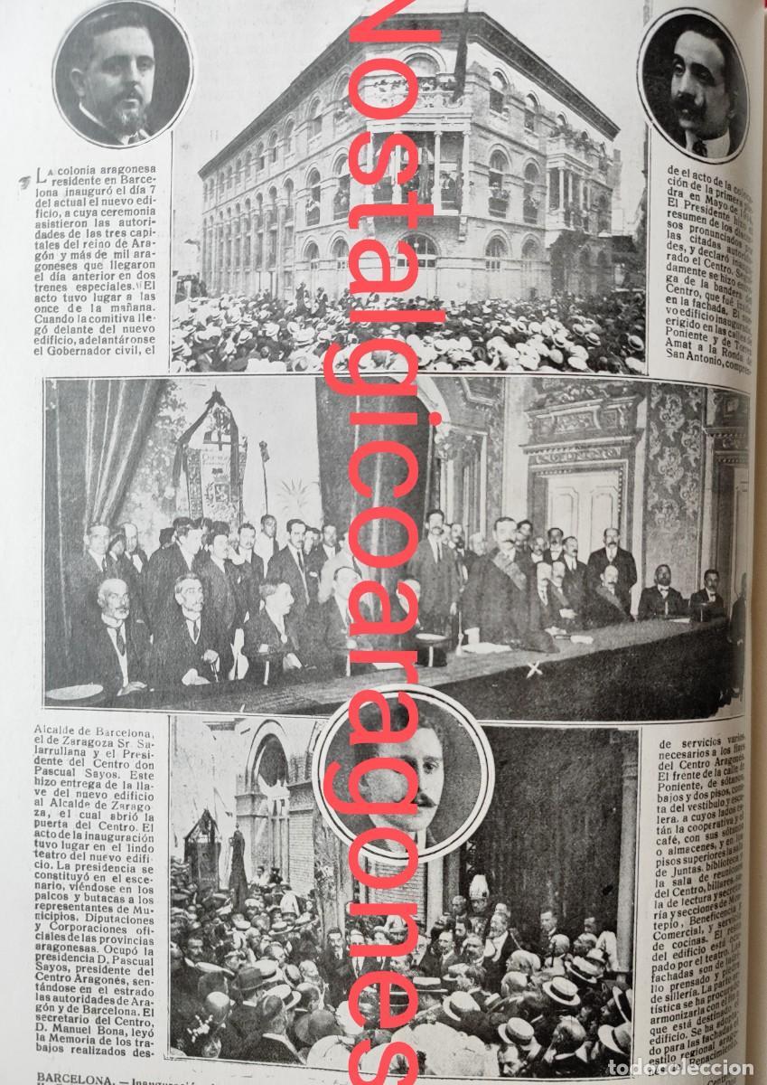 Collection Magazines and Newspapers: inauguraci&oacute;n nuevo centro aragones Barcelona foto revista principio siglo XX 191Q
