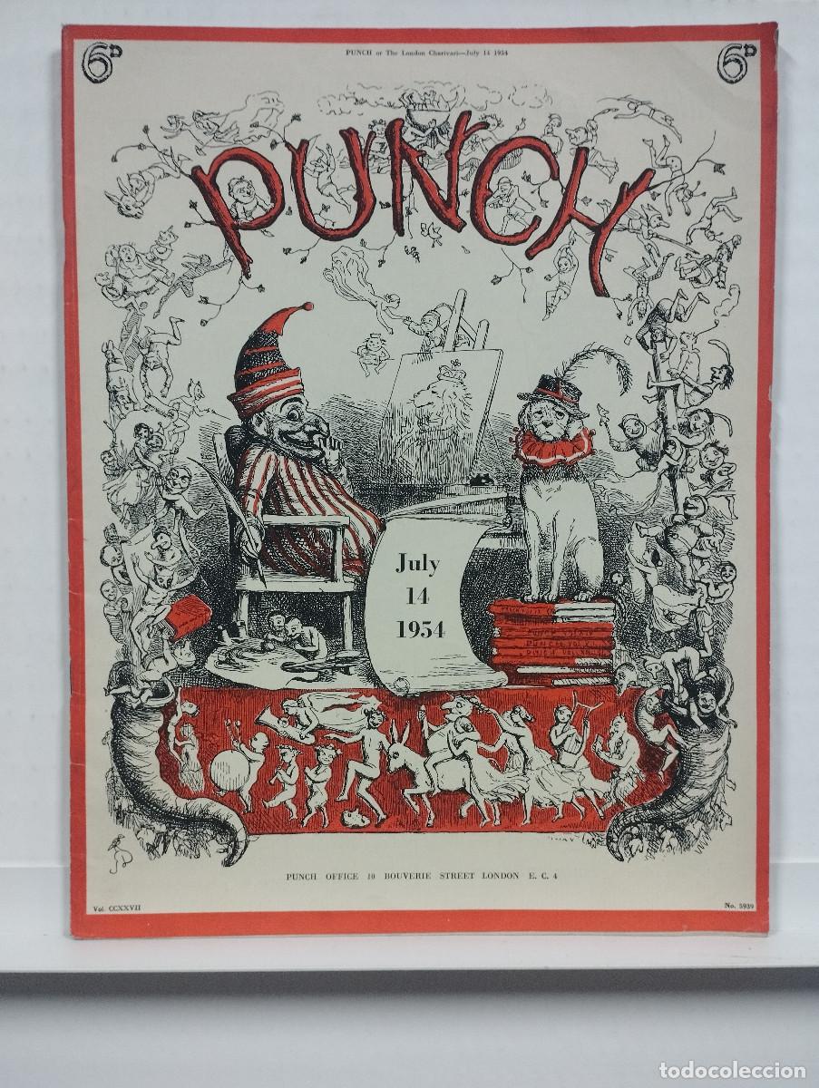Collection Magazines and Newspapers: REVISTA PUNCH , INGLESA COMICO SATIRICA - A&Ntilde;O 1954 - MUCHA BONITA PUBLICIDAD