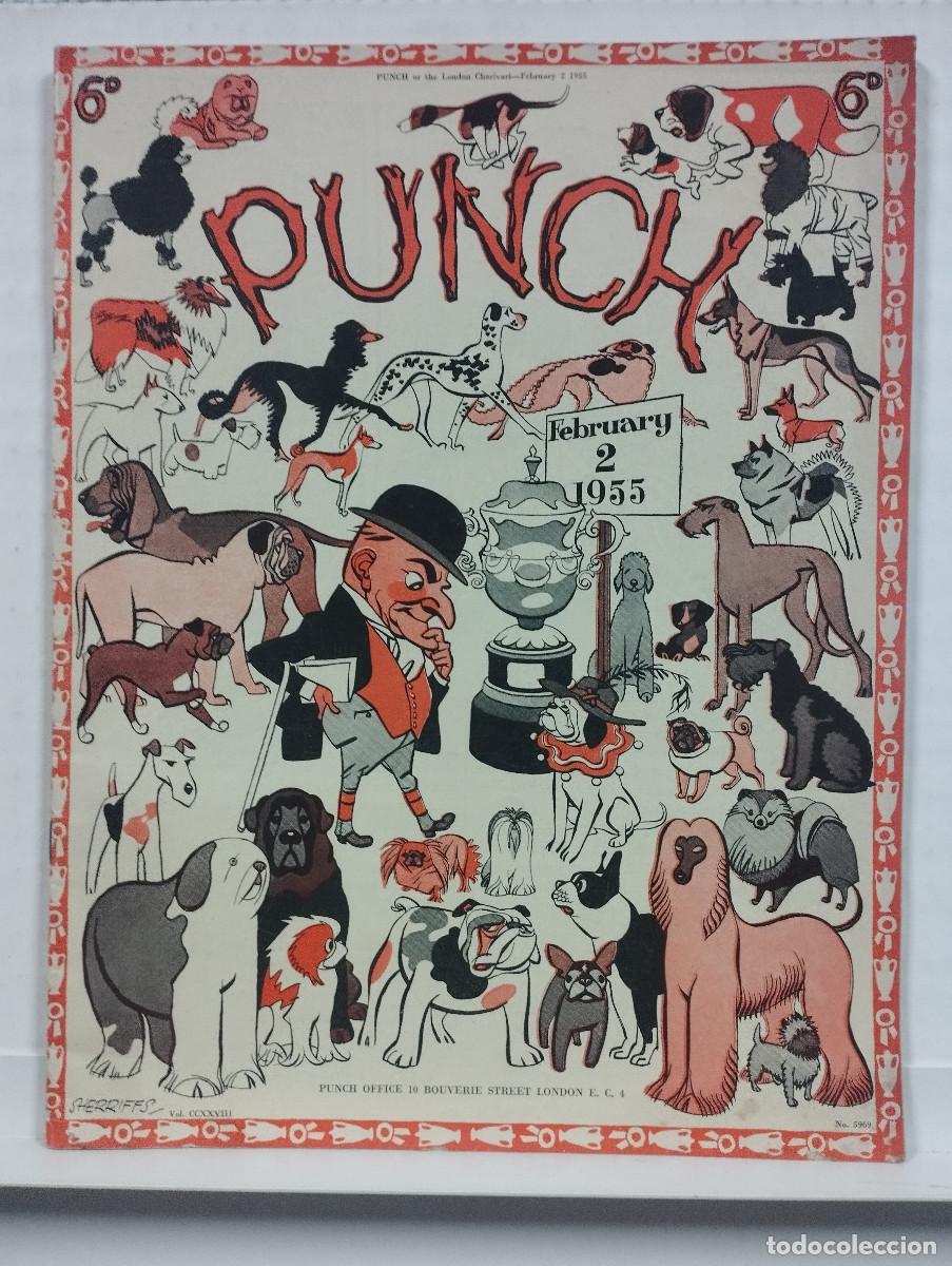 Collection Magazines and Newspapers: REVISTA PUNCH , INGLESA COMICO SATIRICA - A&Ntilde;O 1955 - MUCHA BONITA PUBLICIDAD
