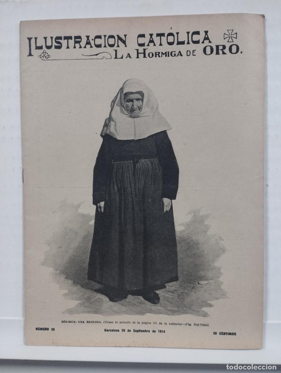 Coleccionismo de revistas y peri&oacute;dicos: LA HORMIGA DE ORO A&Ntilde;O 1914 N&ordm;39 VILLAVICIOSA CARRERA CICLISTA VALLECAS MOYA GUERRA FRANCIA