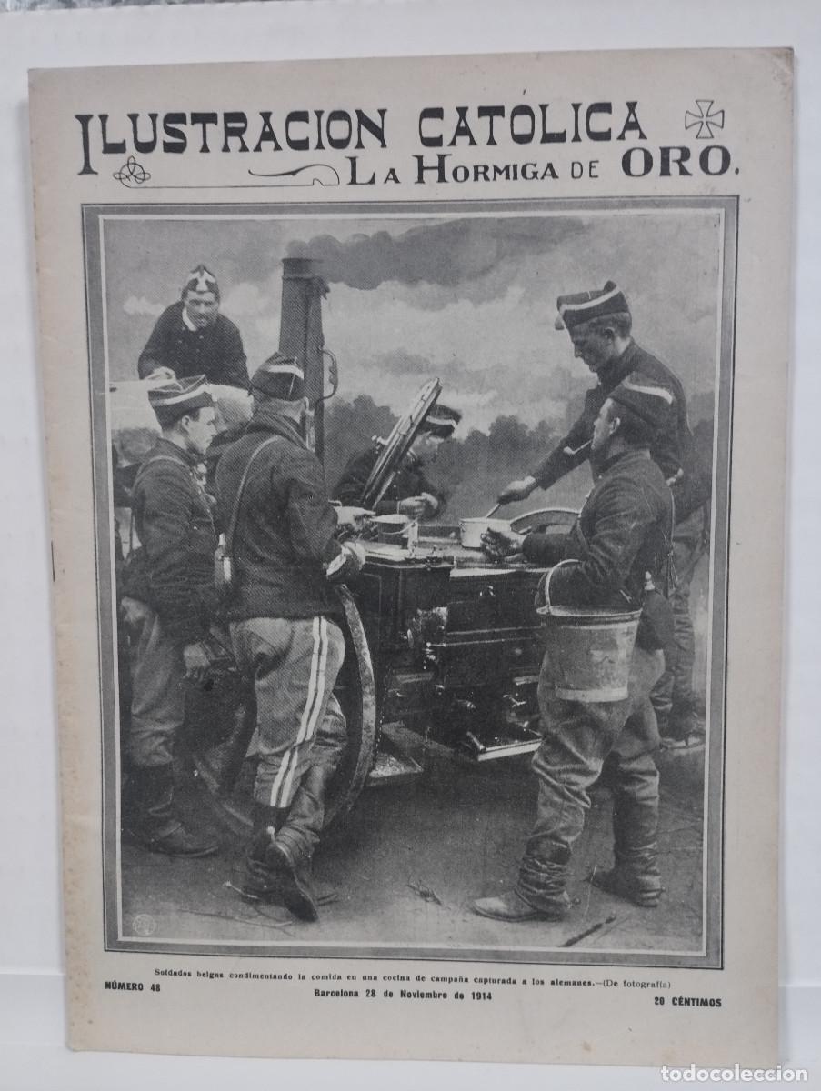 Coleccionismo de revistas y peri&oacute;dicos: LA HORMIGA DE ORO A&Ntilde;O 1914 N&ordm;48 GUADALAJARA CANAL MANCHA GUERRA MAPA MADRID TEATRO BARCELONA