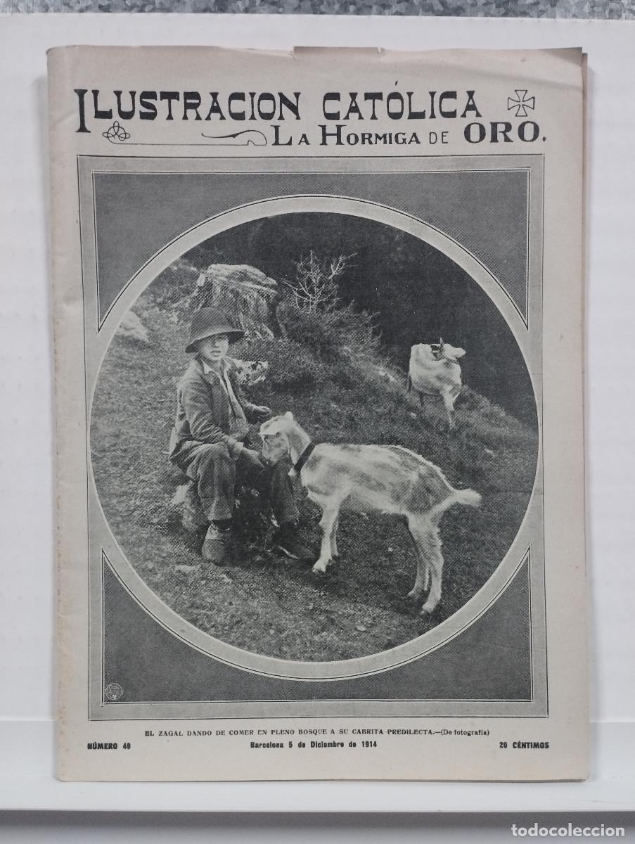 Coleccionismo de revistas y peri&oacute;dicos: LA HORMIGA DE ORO A&Ntilde;O 1914 N&ordm;49 REIMS DIXMUNDE GUERRA VALENCIA BOY SCOUTS PROMESA BANDERA