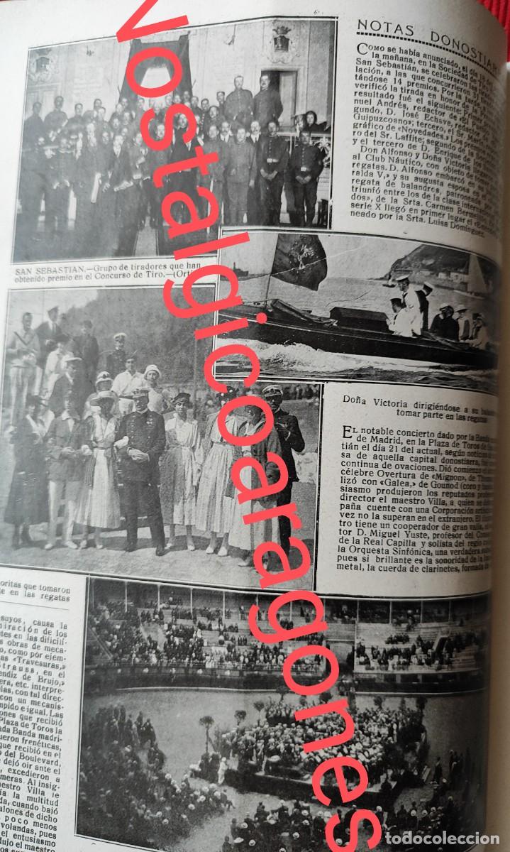 Collection Magazines and Newspapers: San Sebasti&aacute;n concurso tiro, regatas, banda plaza toros foto revista principio siglo XX 191Q