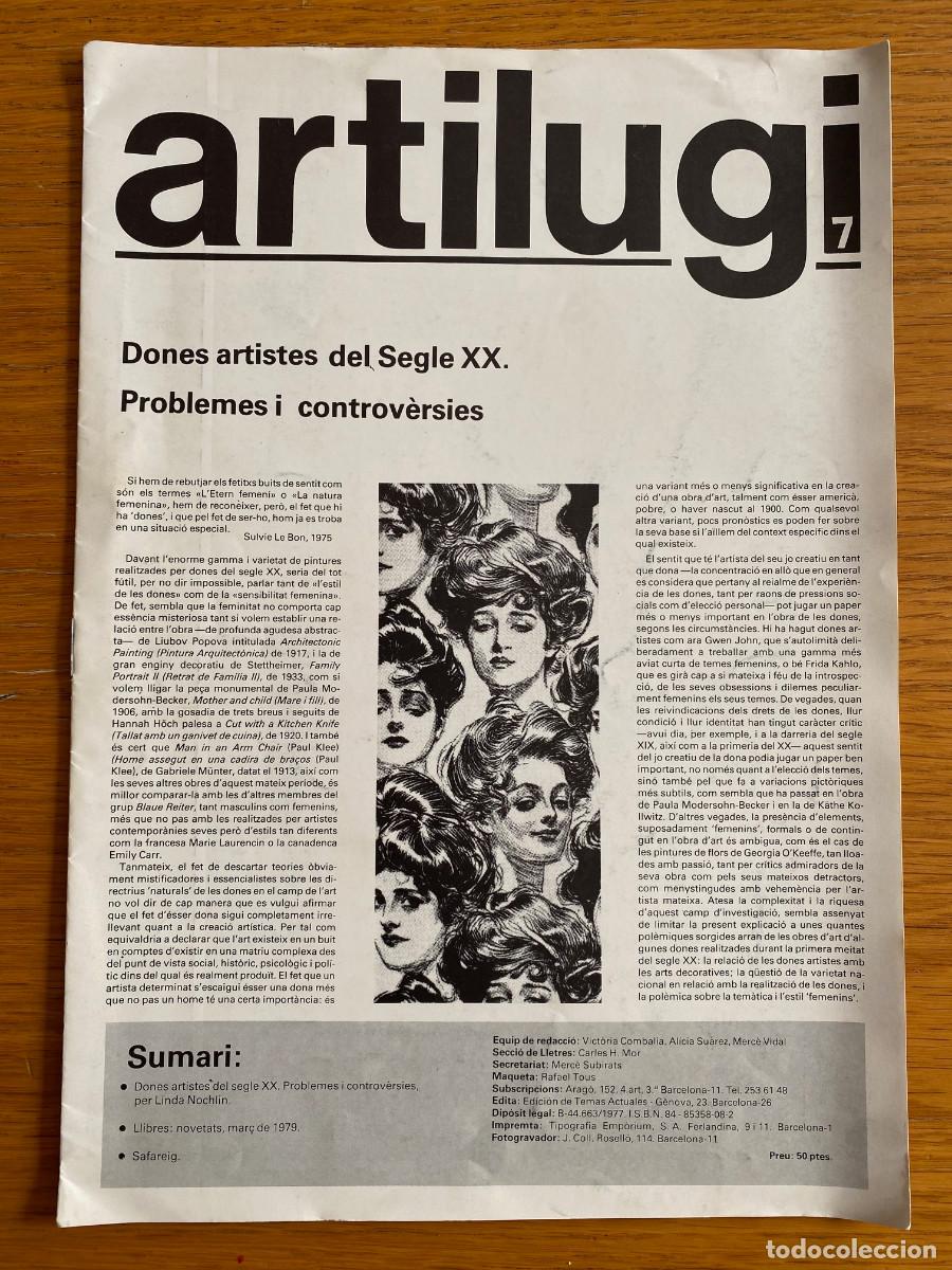 Colecionismo de Revistas e Jornais: Revista Artilugi n&uacute;m. 7, 1977, especial mujeres artistas del s. XX, con un texto de Linda Nochlin
