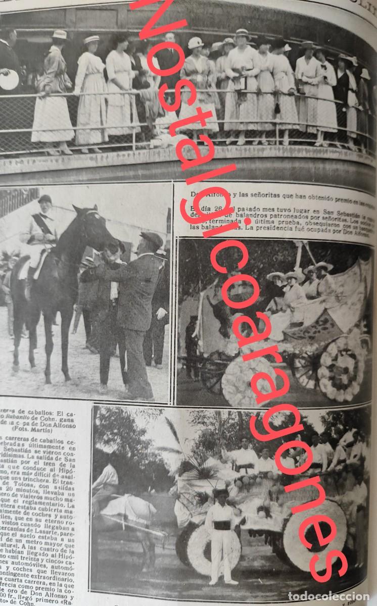 Collectionnisme de Revues et Journaux: San Sebasti&aacute;n regatas hipica, Valladolid carrozas foto revista pri siglo XX 191Q