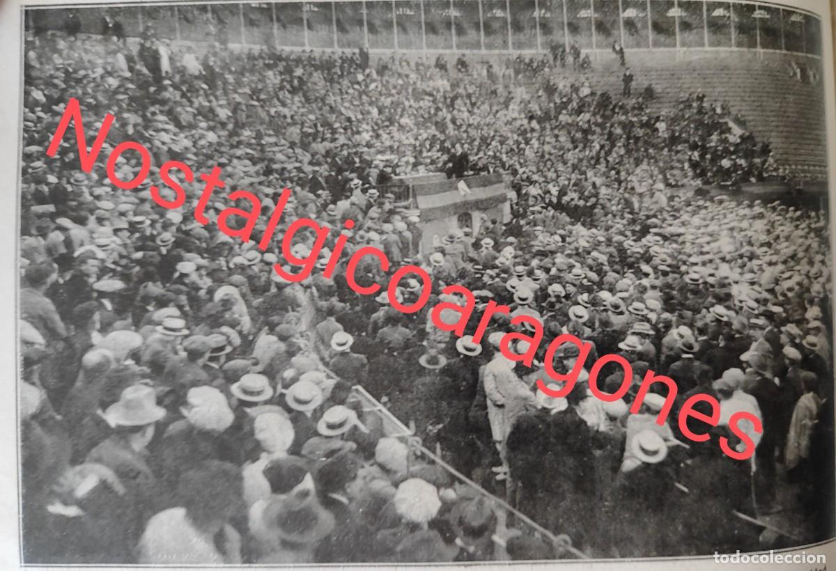 Sammeln von Zeitschriften und Zeitungen: Valencia plaza toros protesta subida gas electricidad foto revista pri siglo XX 191Q