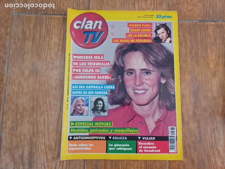 Coleccionismo de Revistas y Peri&oacute;dicos: CLAN TV N &ordm; 324 1993 PORTADA RAFFAELLA CARRA MERCEDES MILA