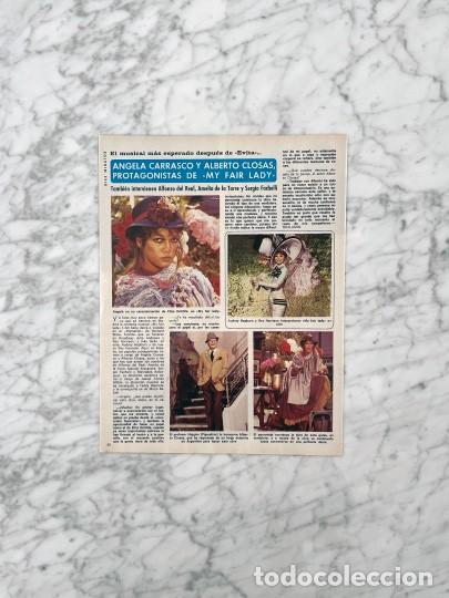 Colecionismo de Revistas e Jornais: REPORTAJE - ANGELA CARRASCO Y ALBERTO CLOSAS (MY FAIR LADY) - 1982